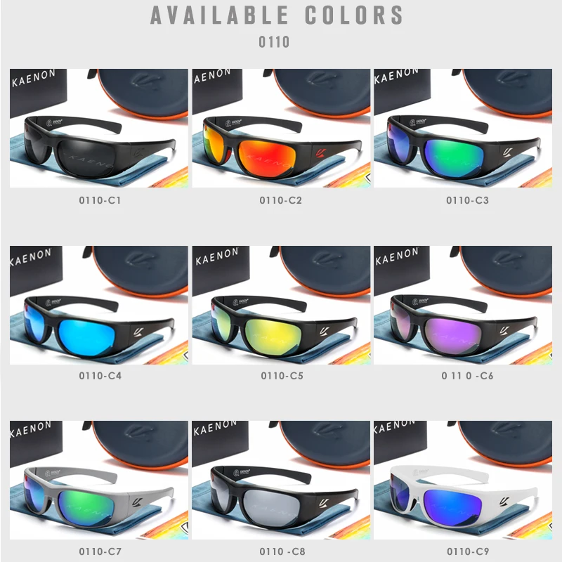 Hot Sale Brand KAENON 2023 Fashion Men Polarized Sunglasses Classic TR90 Frame Impregnable Driving Outdoor Sport Eyewear_voghion.com