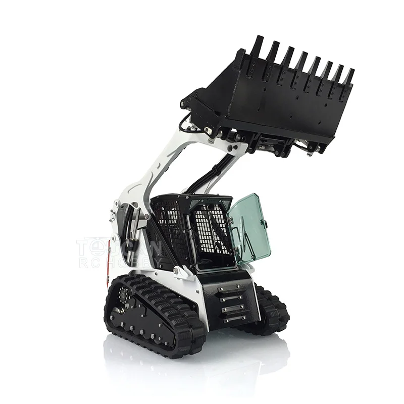 1/14 RC Hydraulic Loader LESU Metal Radio Control Aoue-Lt5 Tracked Skid-Steer RTR Model Lights Toys for Adult Thzh1208-Smt9 4