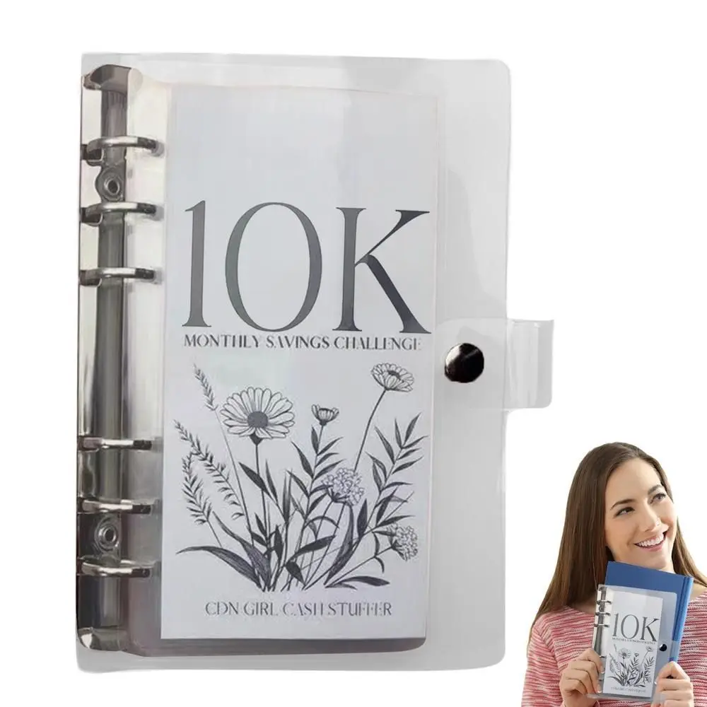 10K Envelope Savings Challenge Binder Budget Book Savings Binder Money Envelopes Money-Saving Organizer