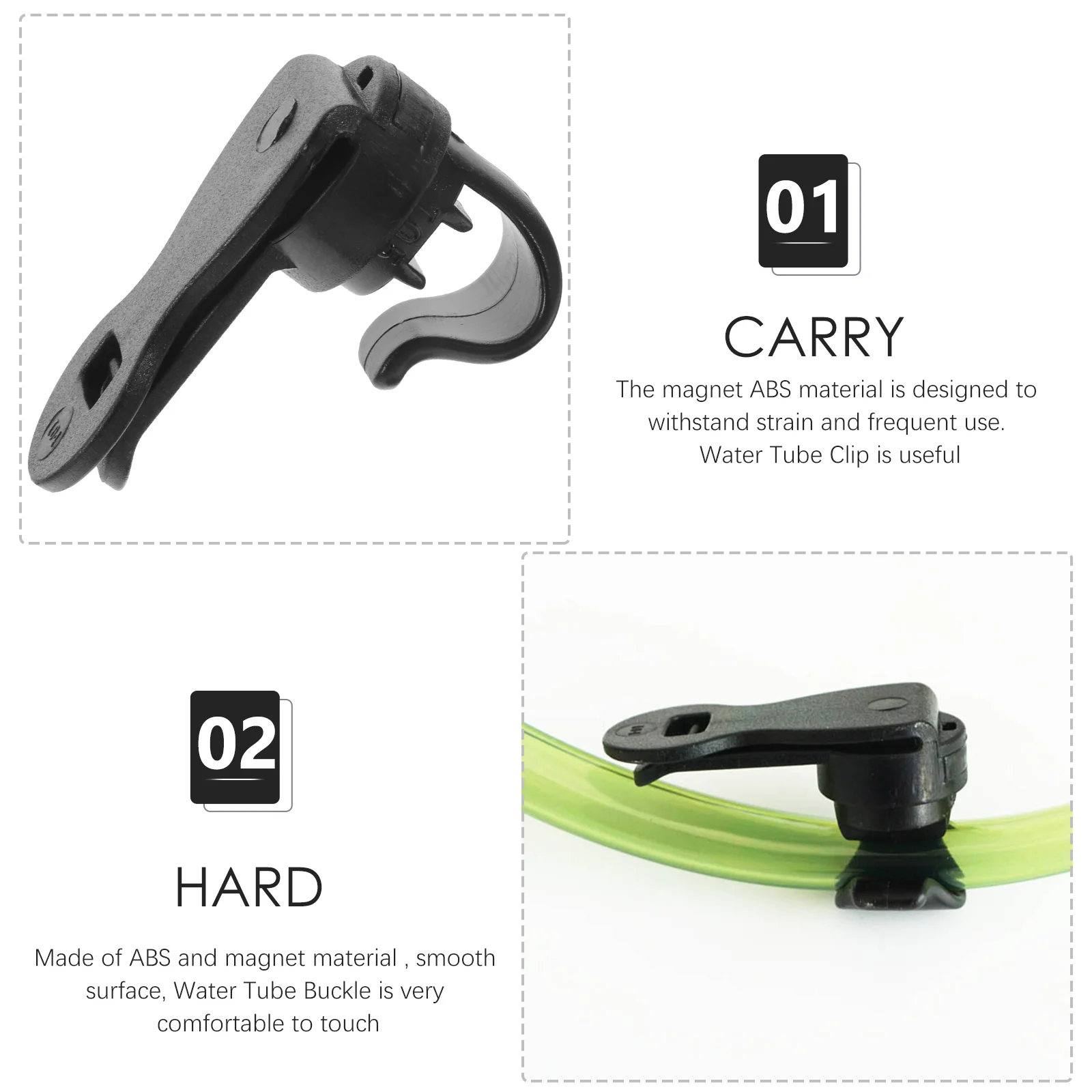 Water Tube Clip Magnetic Bladder Clip Backpack Clips Outdoor Backpack Accessories Source Hydration Packs Water Bladders
