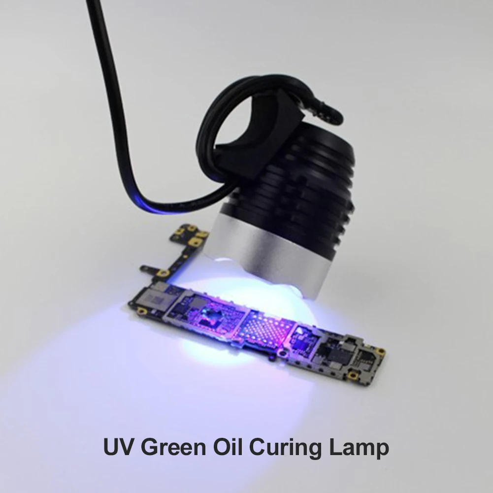 K-338 USB UV Glue Curing Repair Lamp Adhesive Green Oil Heating Purple Light