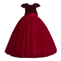 Little Big Girls Backless Sequined Flower Girl Birthday Party Pageant Formal Evening Dress C322 2