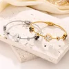 A Fashionable Jewelry Cross-border four-leaf flower original stainless steel wire rope bracelet magnetic suction bracelet fashio 1