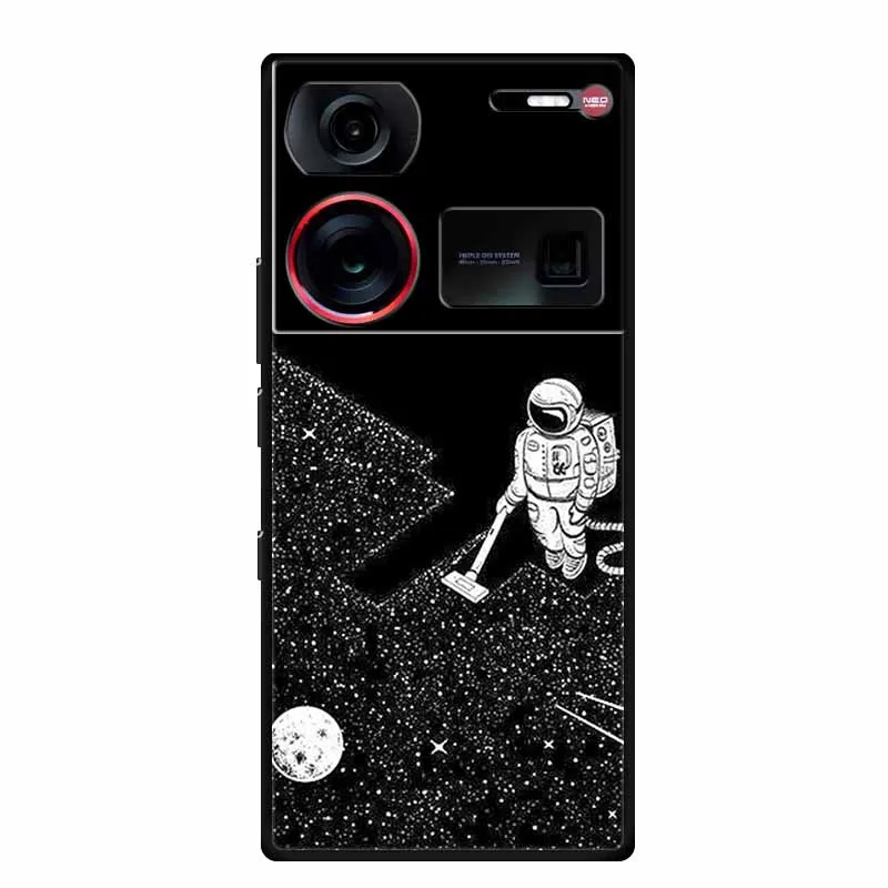 Sleek Black Silicone Soft Back Cover for Smartphones - 6.8 Coque