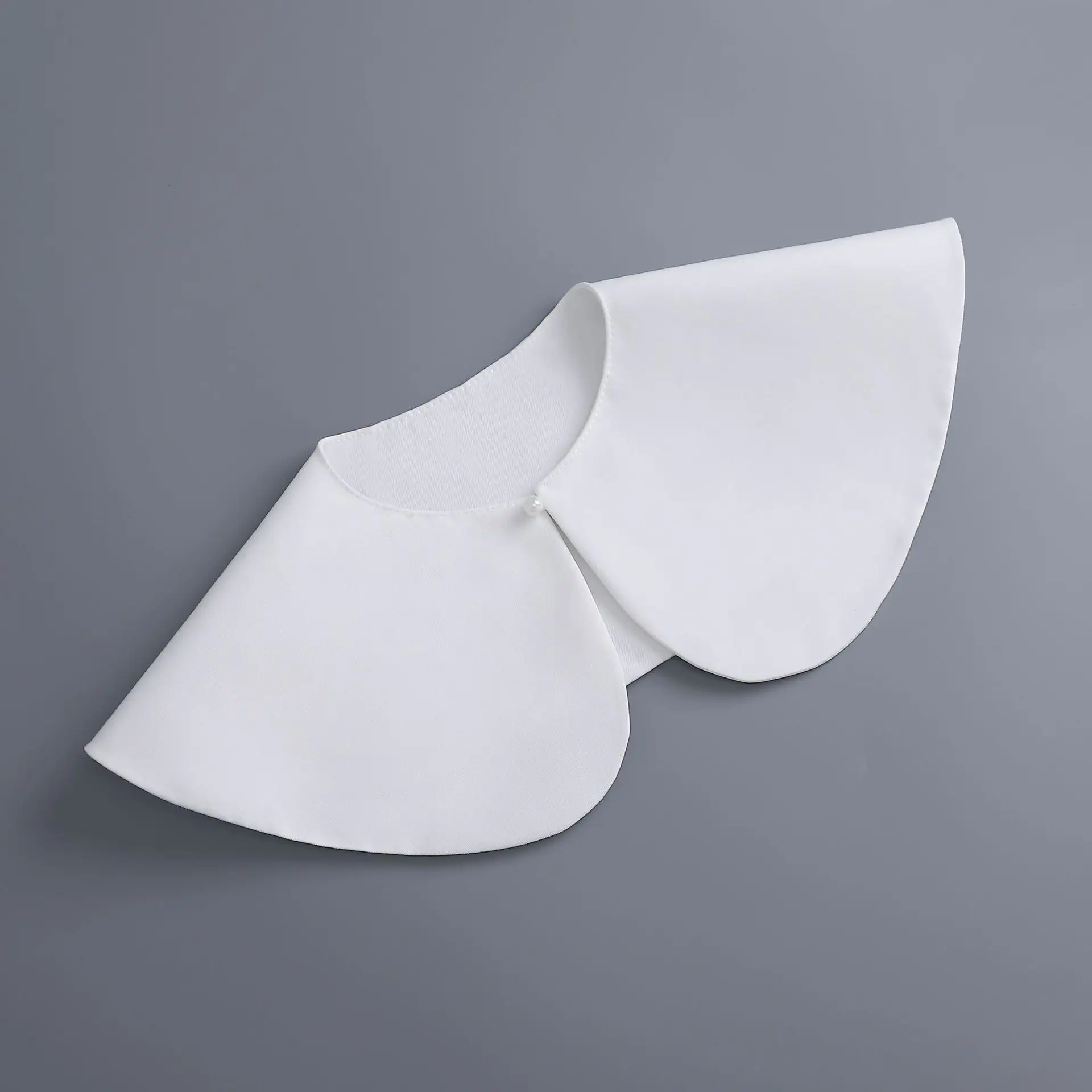 Elegant White Faux Collar Scarf Shawl Accessory