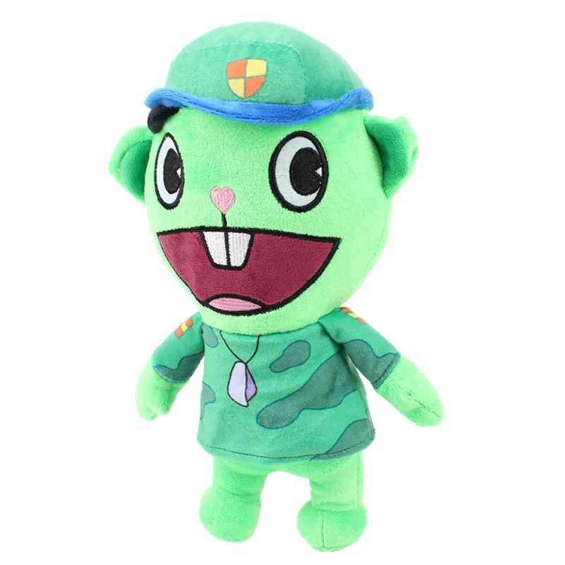 幸せな木の友達ぬいぐるみ、漫画の人形、動物のぬいぐるみ、パテの