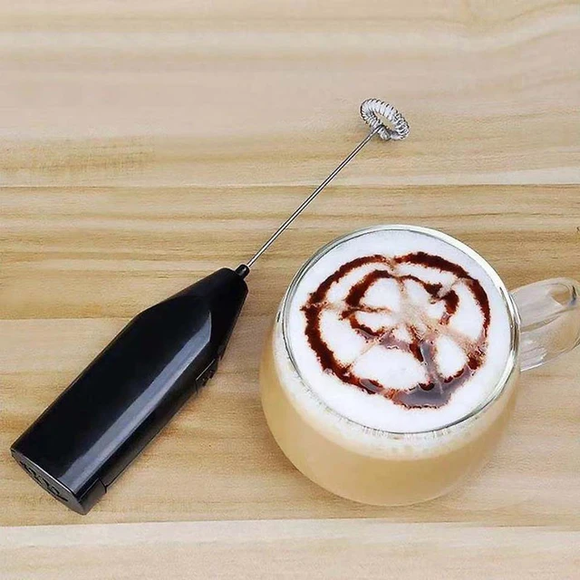 Electric Whisk Frother For Coffee Latte Hot Chocolate Milk Frothy Whisker  Blend