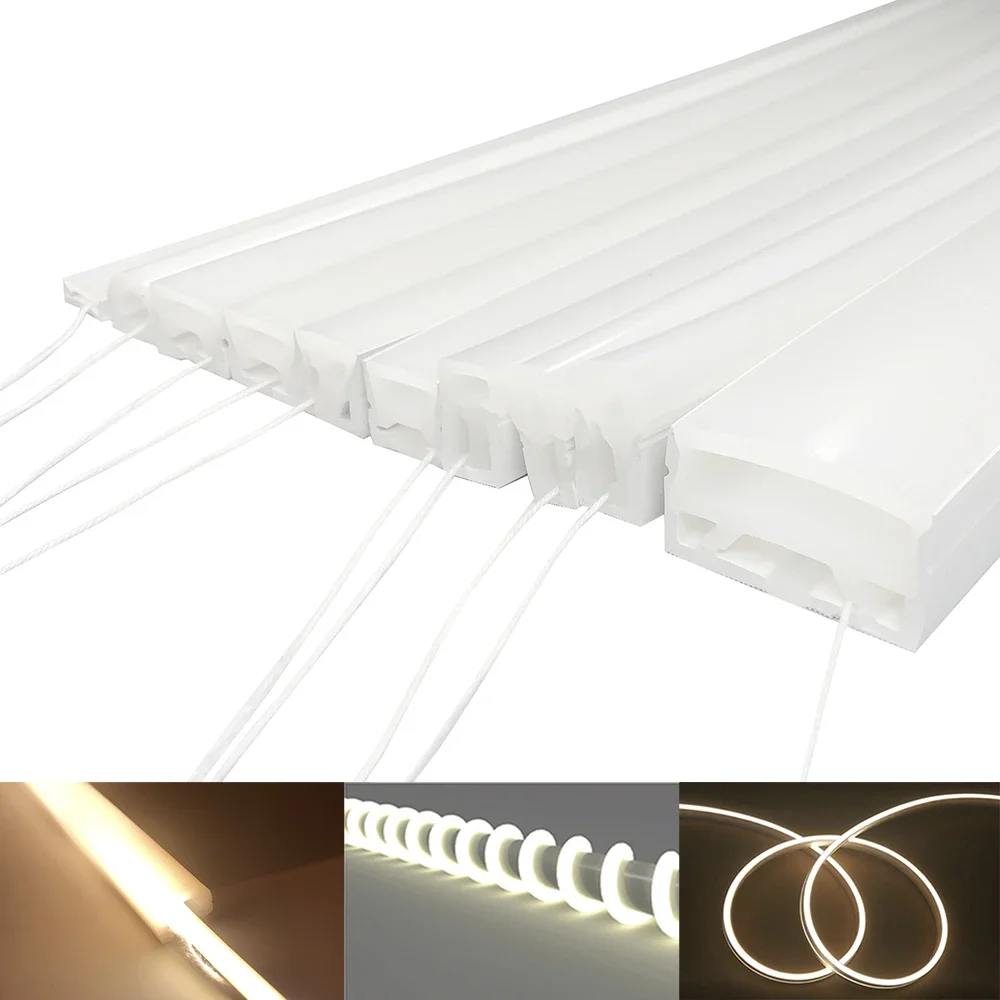 WS2812B LED Neon Rope Tube SK6812 RGBW WS2811 WS2815 IP67 Waterproof Silica Gel Flexible Strip Light Soft Tube For Home Decor