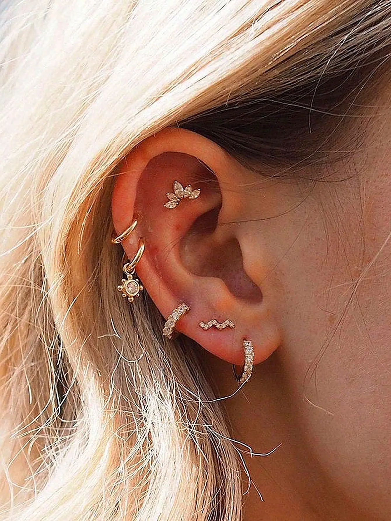 Retro Womens Earrings Set Jewelry Accessories