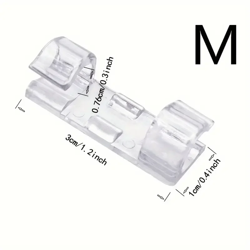 Cable Clips Organizer Self-Adhesive Drop Wire Holder Cord Management Tidy Fixed Clamp For TV Wire USP Cable Home Office 20Pcs