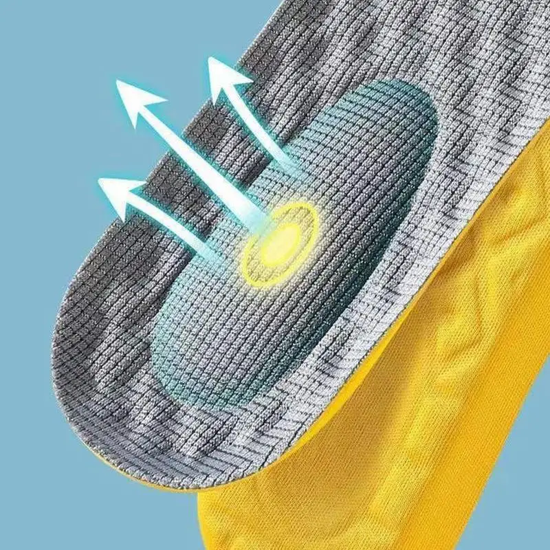 Breathable Hiking Shoe Insoles Soft Cushion Running Insoles Replacement for Boots Work Shoes