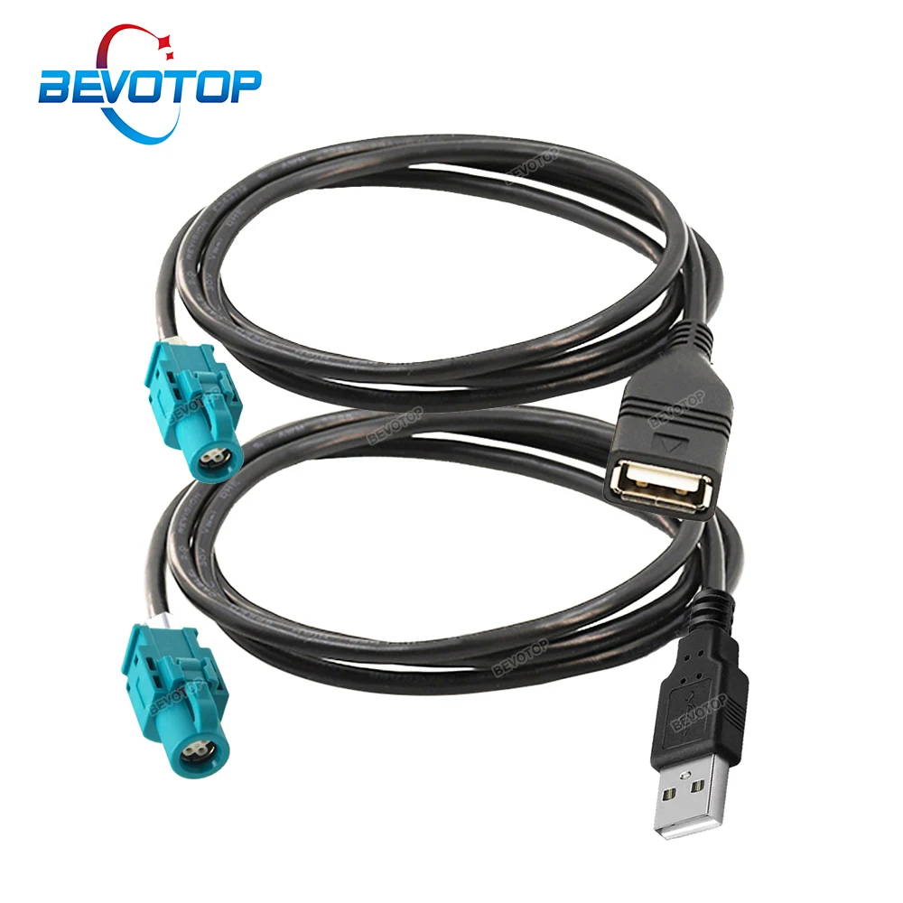 Cavo Da Hsd A Usb Usb Am / Af A 4 Pin Hsd Code Z Jack Femmina Cavo Lvds Schermo Di Controllo Dell'Unità Principale Dell'Auto Adattatore Per Cavo Rcc N