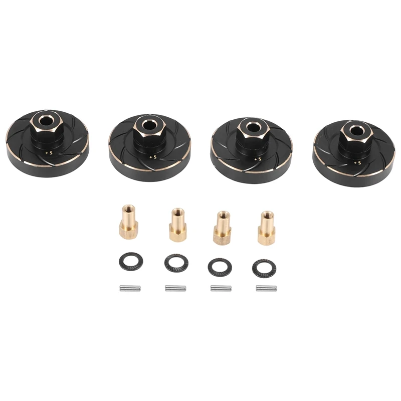 

Латунный удлиненный адаптер ступицы колеса + Противовес оси 5 мм для Axial SCX24 Gladiator JLU Bronco Deadbolt C10 обновления
