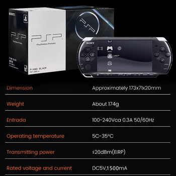 Original Sony PSP 3000 Handheld Game Console PlayStation Portable PSP-3006 Arcade Game Console Holiday Gift with Free Games 5