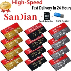 Original 1TB Memory Cards 128GB Micro TF Card 512GB High Capacity Flash Card Class10 High-Speed SD Card for PC/phone/Camera/Mac