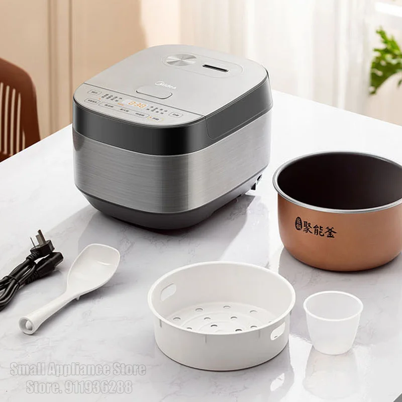 Midea MB-RE325 Rice Cooker 3L Non-Stick 220V Home Smart Large Capacity Steam Rice Cooking Pot Dormitory Office Reservation Pot 6