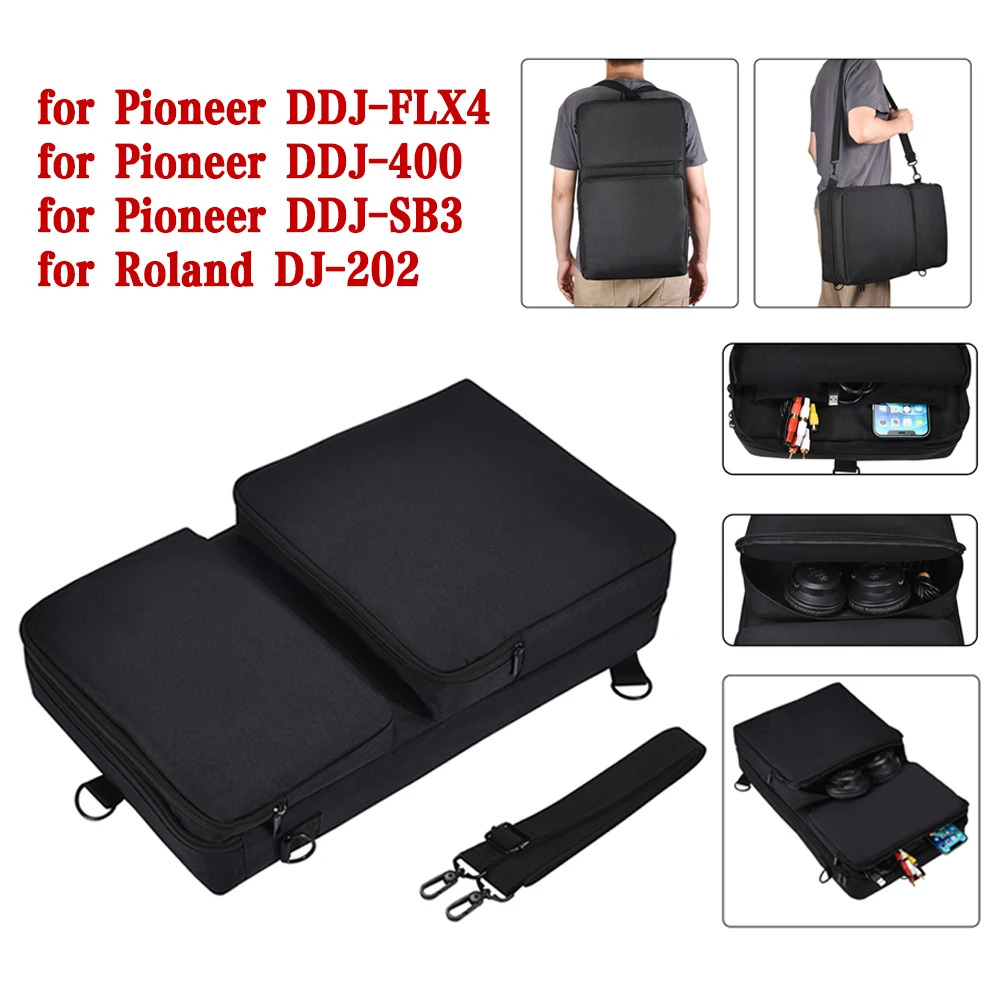 휴대용 DJ 디스크 플레이어 휴대용 케이스, 배낭 폴리에스터 원단, 파이오니어 DDJ-400 DDJ-FLX4 부품용 방진 스크래치 방지