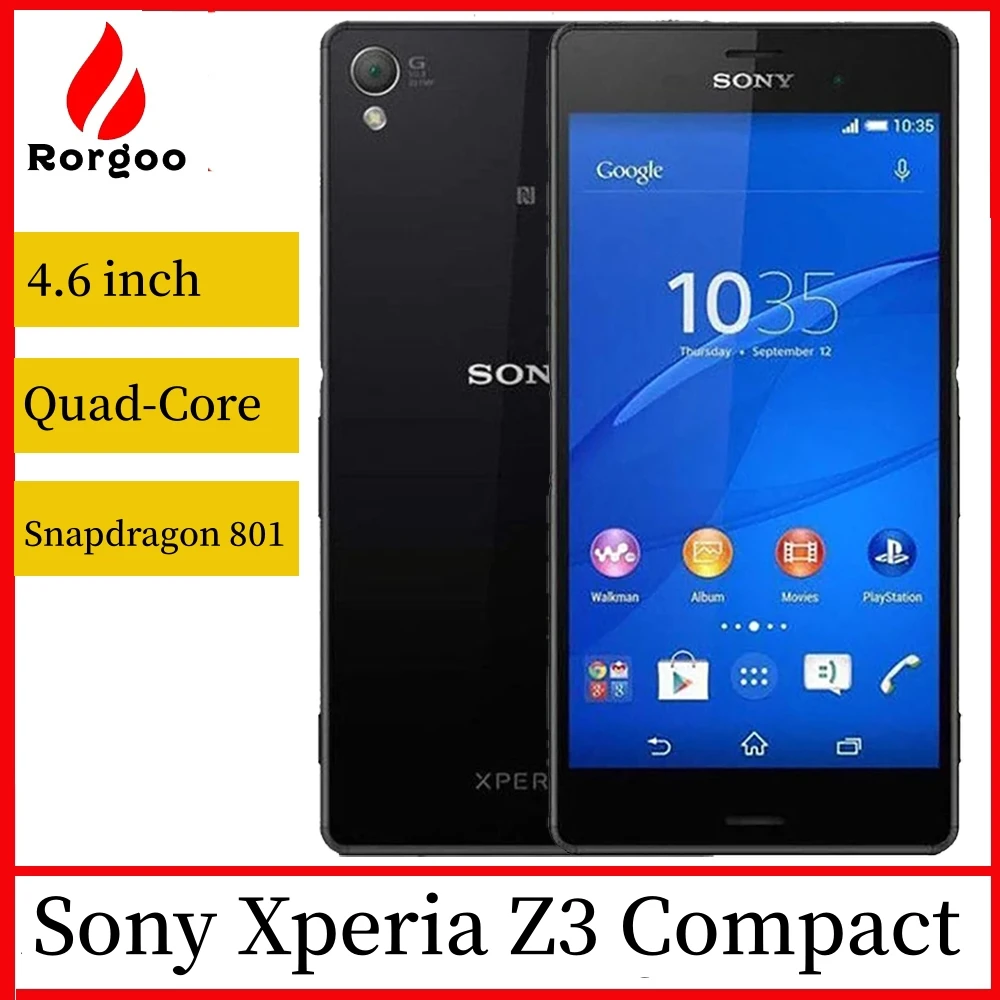 Sony Xperia Z3 Compact D5803 - 16Go - Blanc - Débloqué - Occasion