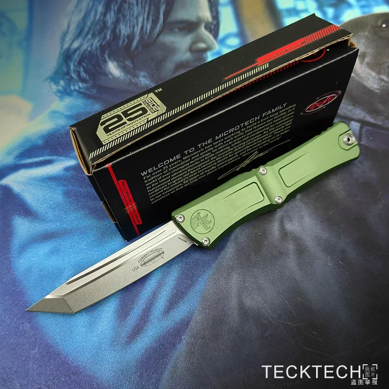 GEN 3 COMBAT TROODON 3 Knife TANTO Blade MICRO TECK TECH M390 CNC Aluminum EDC Self Defense Tactical Pocket Knife TECKTECH 2
