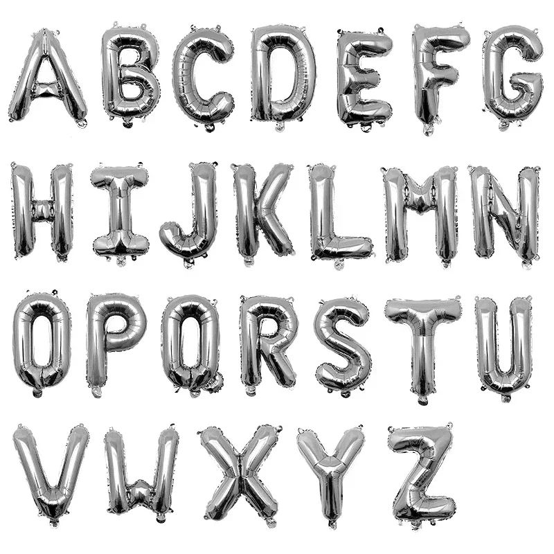 Foil Letter Balloons A-Z Alphabet Balloon Figures 16 32 Inch