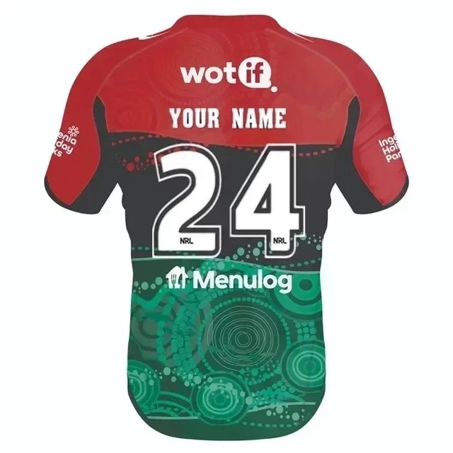 thumbnail image 1 of Camiseta de rugby de polo para entrenadores de South Sydney Rabbitohs 2024, tallas SML-XL-XXL-3XL-4XL-5XL, 1 of 5