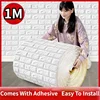 70cm*1m 3D Brick Pattern Wall Panels Wallpaper DIY Waterproof for Living Room Bedroom Kitchen Background Wall Decoration 1