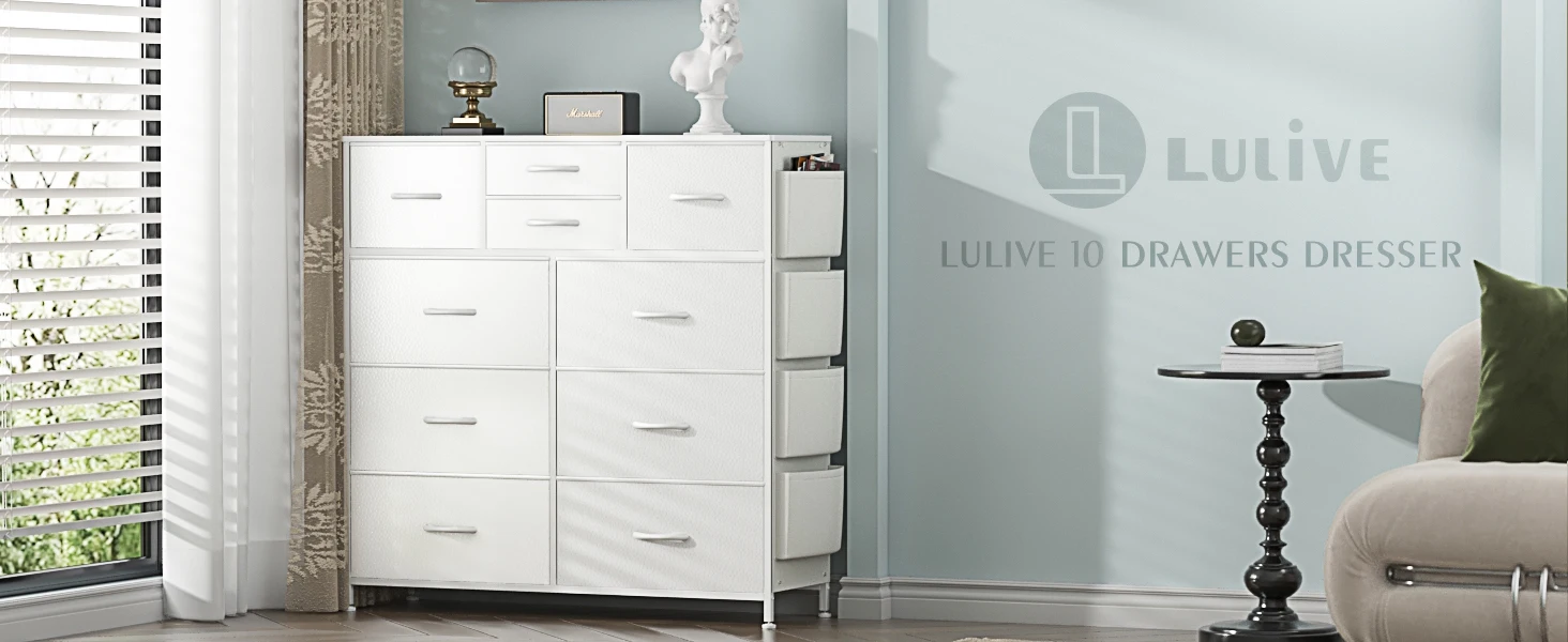 Lulive 10 Drawers Dresser