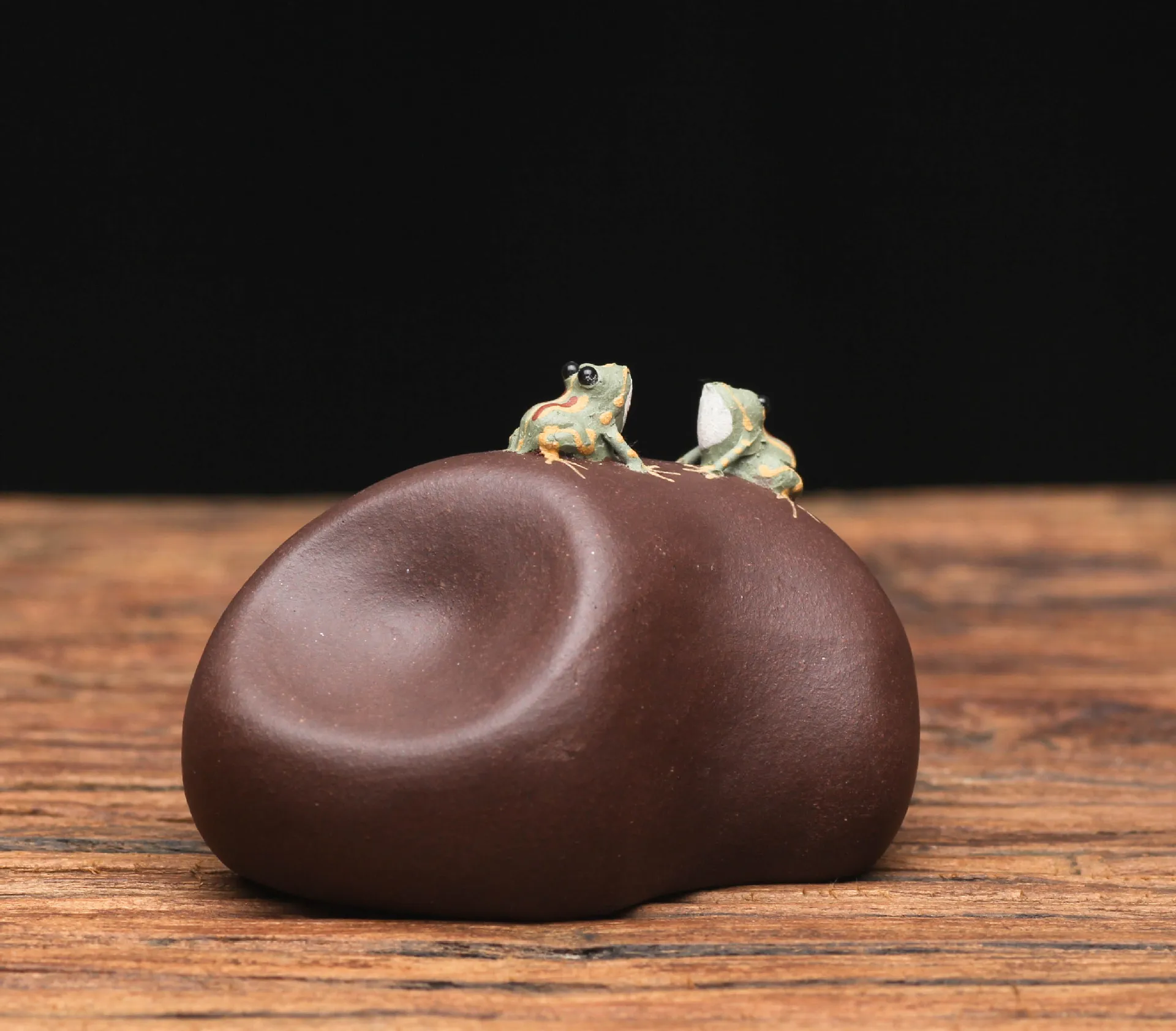 Water Spray Frog Tea Pet Yixing Purple Sand Tea Pet Water Spray Frog Cute Set Ornaments Set Accessories Ornaments Gifts tea pet ornaments,room decor statues