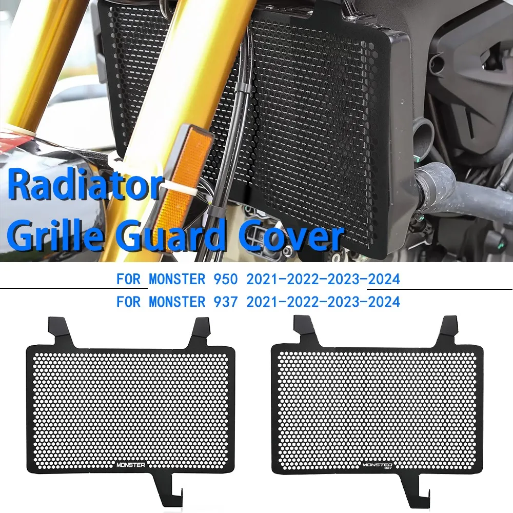 

NEW Motorcycle Parts Radiator Grille Cover Guard Protection Protetor For Ducati Monster 937 Monster950 MONSTER 937 950 2021-2024