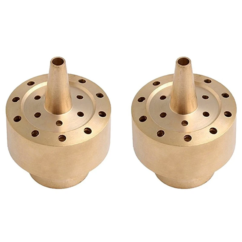 

2X Dome Sprinkler Head Garden Landscape Water Full Copper Sprinkler Brass Nozzles For Fountains