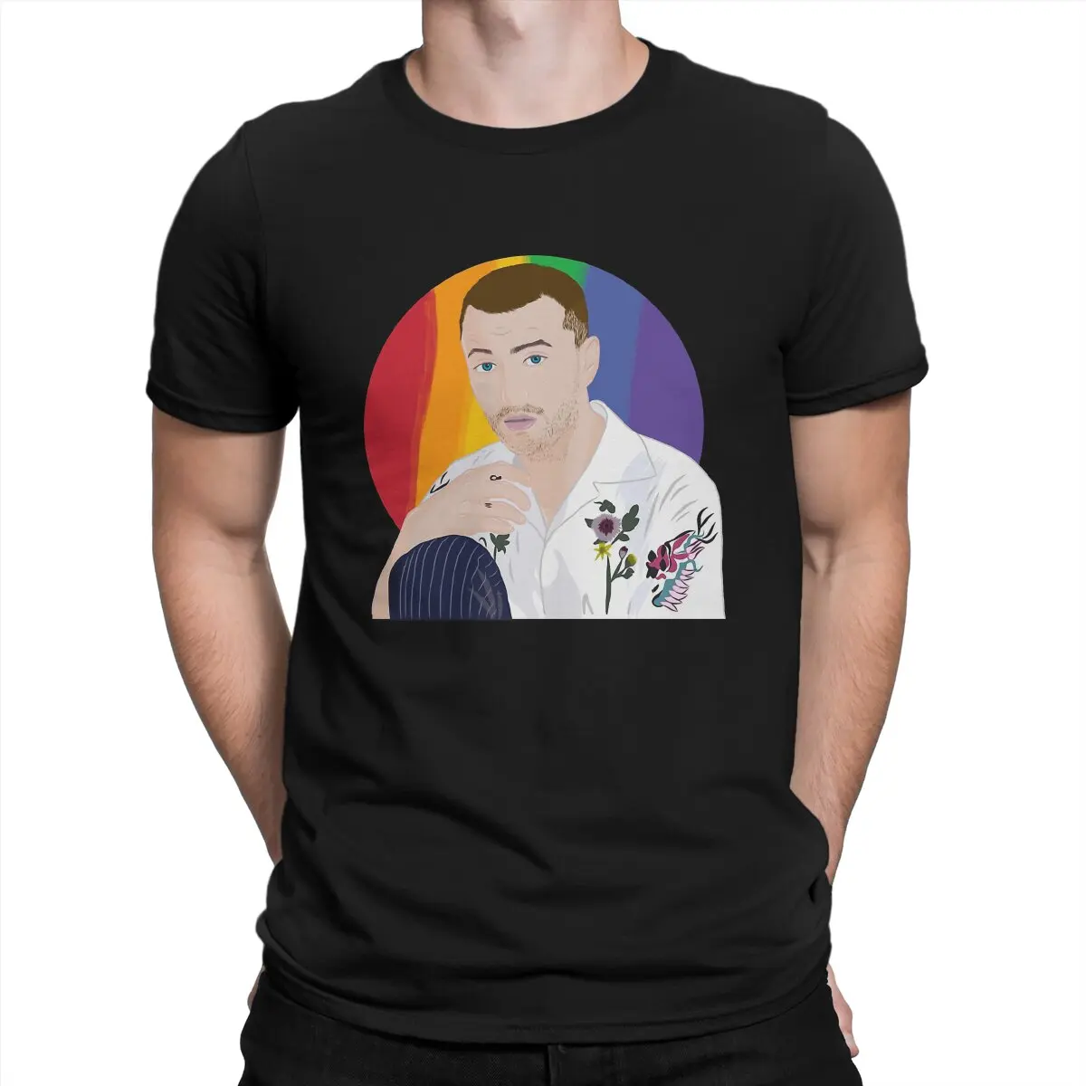 Maglietta Da Uomo Sam Smith Lgbt Sam Smith Crea Cantanti Maschili Vestiti In Cotone Manica Corta Girocollo T-Shirt Stampate