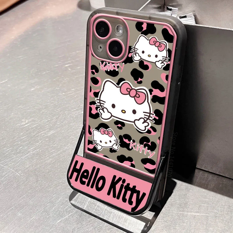 thumbnail image 1 of Bonita funda de silicona con soporte de Hello Kitty para Samsung Galaxy S22 Ultra S21 S20 FE S10 Plus Note 20 10 A42 A33 A53 A73 5G, 1 of 5