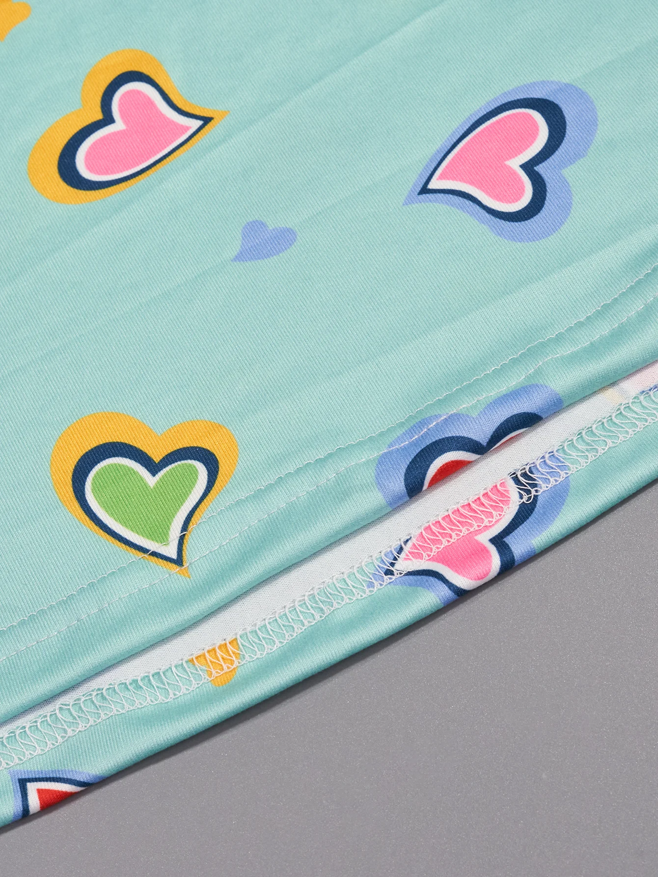 Summer Refreshing Love Printed Short sleeved Nightwear Large Size Women's Pajamas Home Furnishings women pajamas