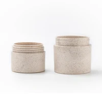Récipients cosmétiques biodégradables de blé multicolore, pot de crème de paille de blé Recyclable avec bouchon à vis 50g 100g 150g 250g, vente en gros 2