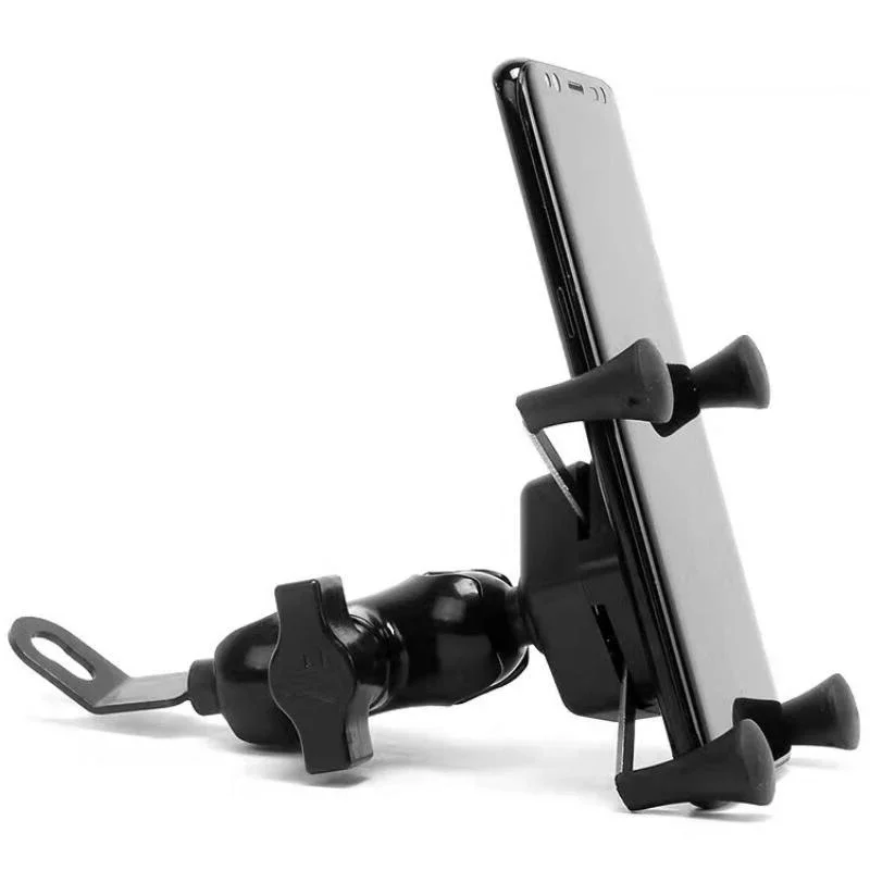 360 ° Rotation Motorrad Fahrrad Telefon Halter Navigation GPS Handy Halterung Spiegel für iPhone Samsung Xiaomi Bike Moto Stand – Detail 6