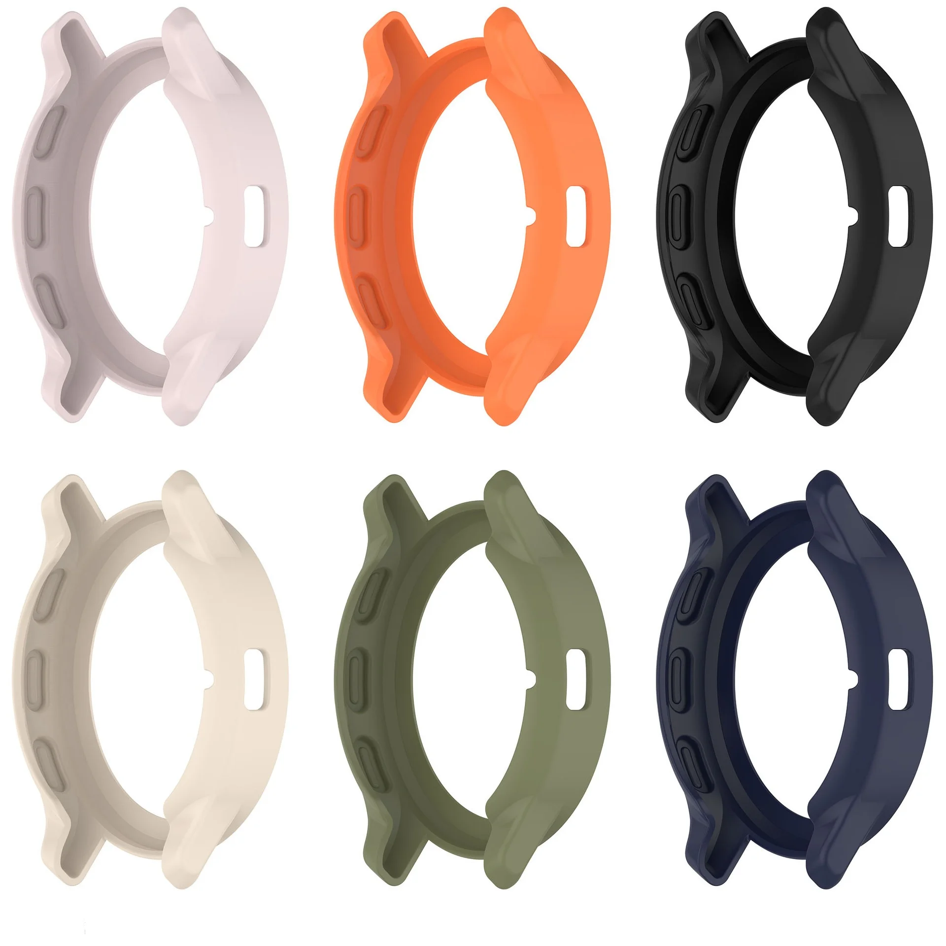 Soft TPU Anti-Fall Protective Smartwatch Case with Screen Protector