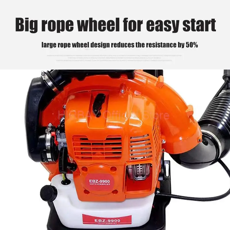 Leaf Blower EBZ9900 Air-Cooled Two-Stroke Backpack Gasoline Blower 75.6cc Snow Blower Powerful Garden Tools 2