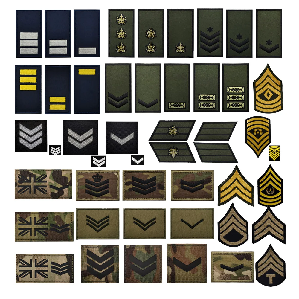 Heiß verkaufte Armee Fan Serie Epau lette ir laser geschnittene Tasche Zubehör bestickte Armbinde mit Klett verschluss Rucksack Patches