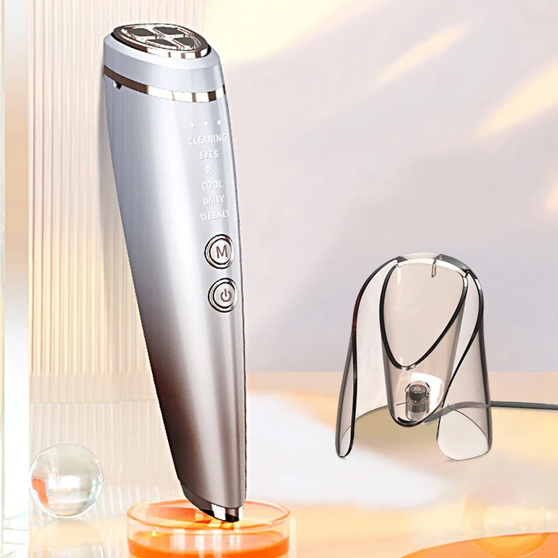 Facial Massager Facial Massage Instrument Beauty Instrument Micro-Current Face Massager Facial Skin Eye Skin Heating Vibration Massage Face Care Beauty Instrument Women Men