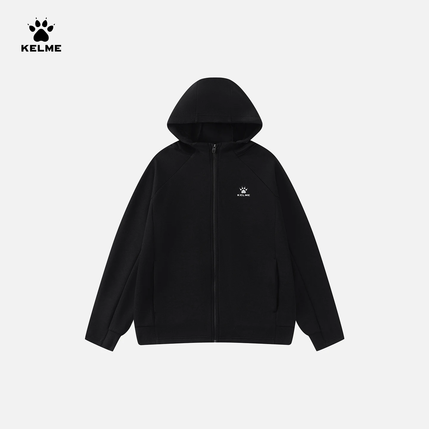 켈미 캐주얼 니트 재킷 아웃도어 스포츠 후드 탑 러닝 피트니스 방풍 가디건 데일리 패셔너블 후디