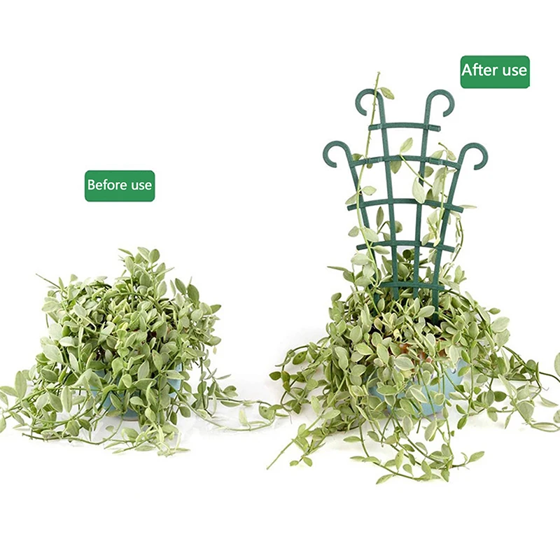 2Pcs Mini Garden Growing Plant Climbing Shelf Trellis Vegetables Flowers Support Plant Pot Frame Garden Decorative Cages climbing plant trellis