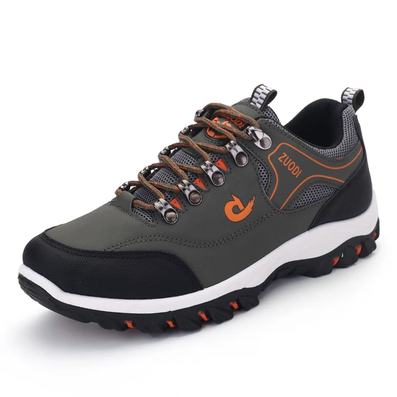 Hiking Shoes Men Skid Resistan Sneakers Fashion Outdoors Mountain Boots Lace Up Trekking Shoe Plus Size 39-48
