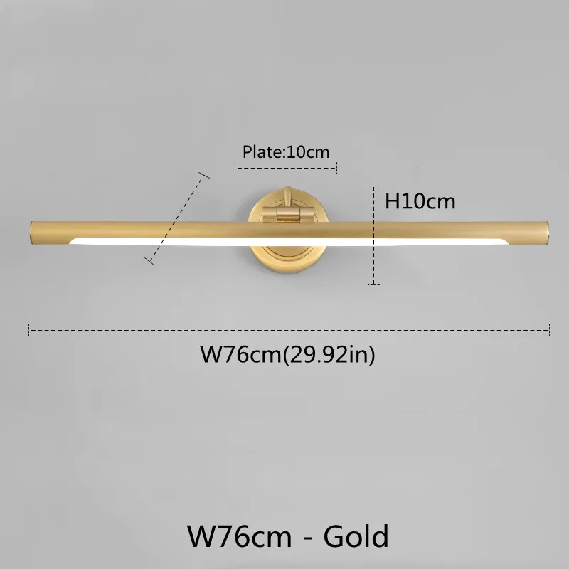 American Led Bathroom Wall Lamp Mirror Lamp Black Bronze Vanity lamps For Home Modern Indoor Wall Sconces Lighting Fixture Makeu