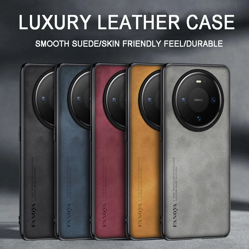 Leather Shockproof Protective Phone Case - Skin-Friendly Cover
