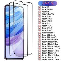 Premium Tempered Glass Screen Protector Duo - Full Coverage 2 - Pack - Black (For Redmi Note 13 5G)