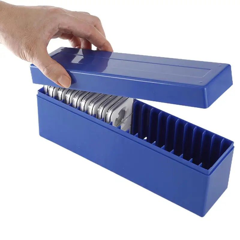 Commemorative Coin Collection Boxes with 20 Sheets Protective Coins Storage Plastic Empty Box Coin Enthusiast Supplies