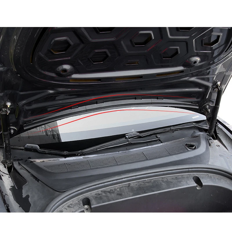 Für Tesla Modell 3 Y Front Motorhaube Gummi Dichtung Upgrade Weathers Trim  Gürtel Wasserdichte Streifen Staub-proof Schutz