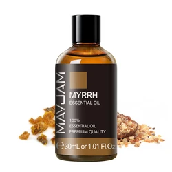 30ml Aromatherapy Massage Oil Myrrh Pure Natural Essential Oils Fennel Basil Clary Sage Pine Neddles Pepper Thyme Ginger Oil