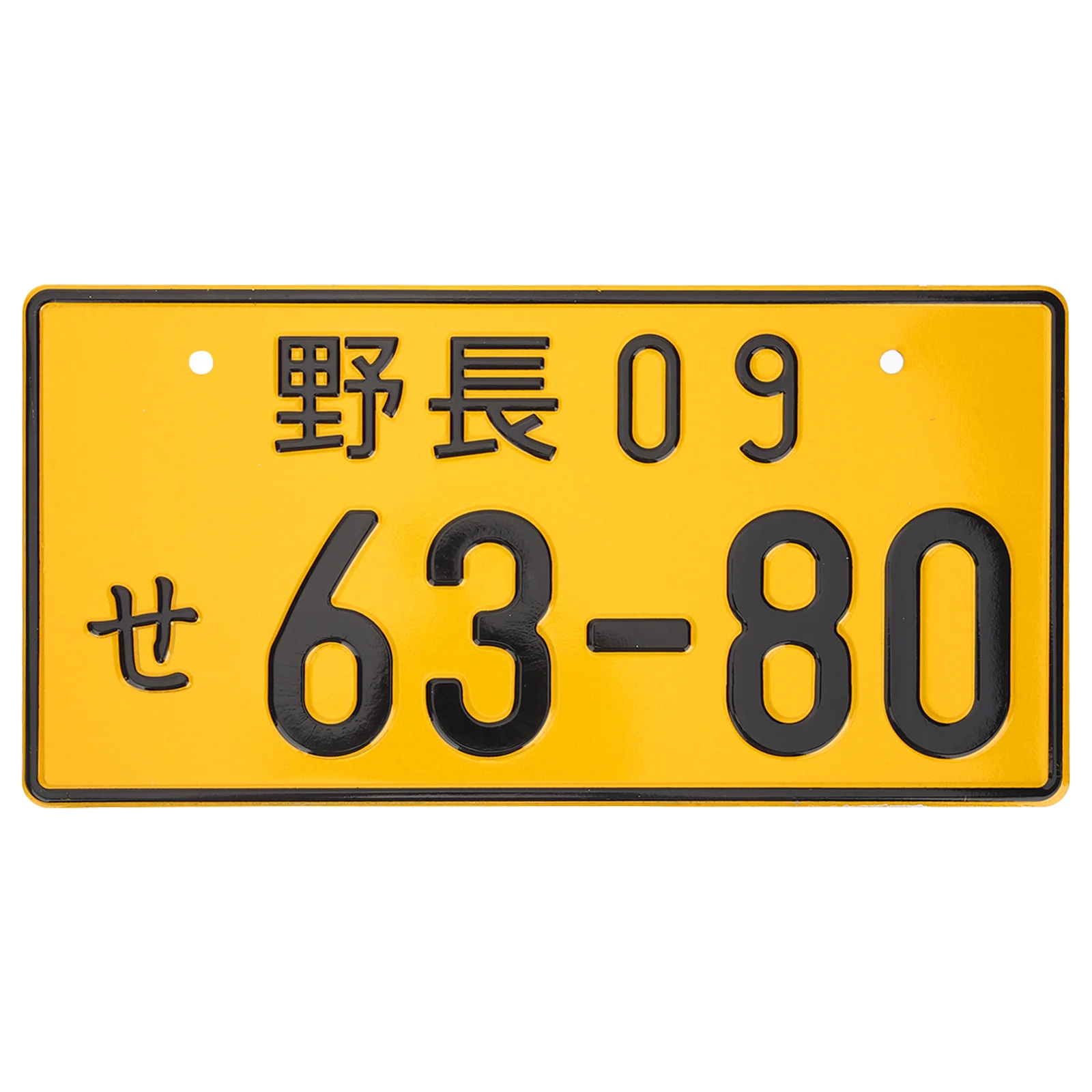 

Truck Accessories Number Plate for Car License Characters Numbers Japanese Auto Tag Aluminum Temporary Vanity