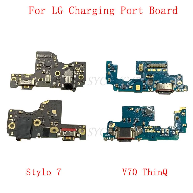 

Оригинальный USB-разъем для зарядки, гибкий кабель для LG V70 ThinQ 5G Stylo 7 Q740, зарядка